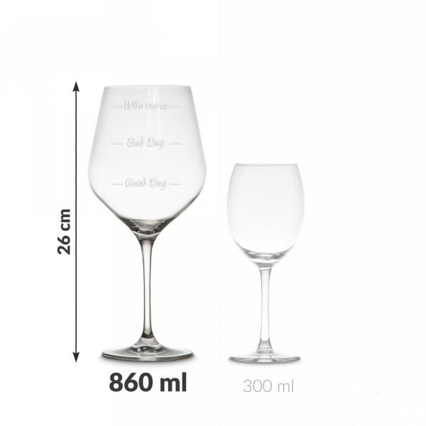 XXL Borospohár "Kit érdekel" (860 ml) XXL Borospohár "Kit érdekel" (860 ml)