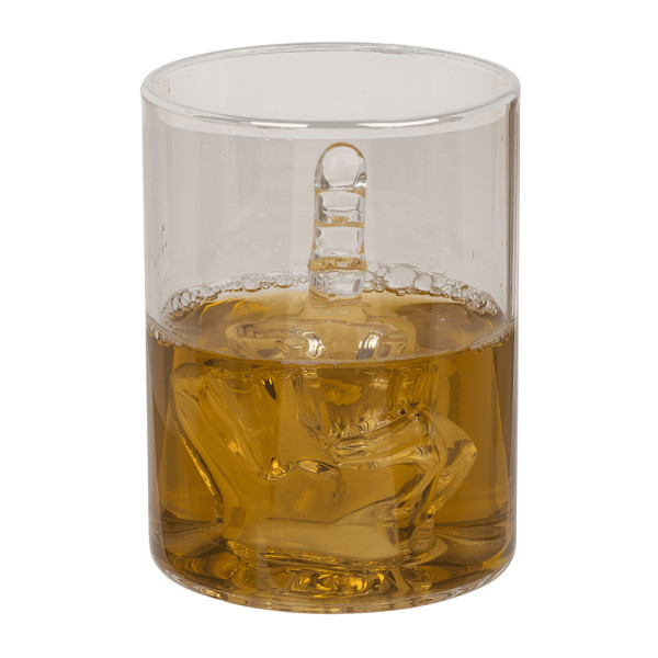 Whiskey pohár „Middle Finger“, 350 ml