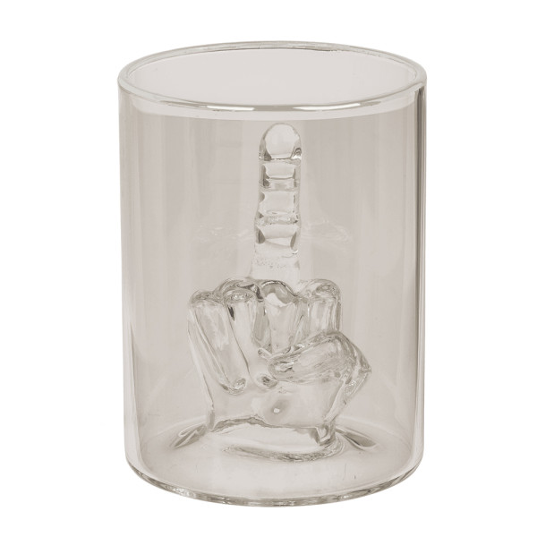 Whiskey pohár „Middle Finger“, 350 ml