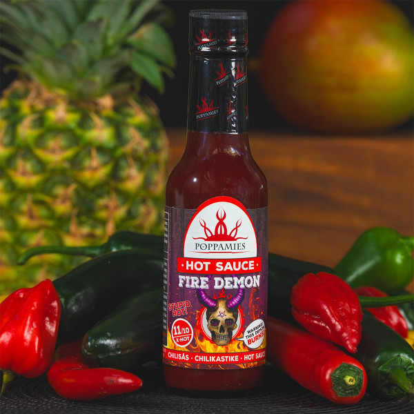 Legcsípősebb Poppamies szósz "Fire Demon", 150 ml Legcsípősebb Poppamies szósz "Fire Demon", 150 ml
