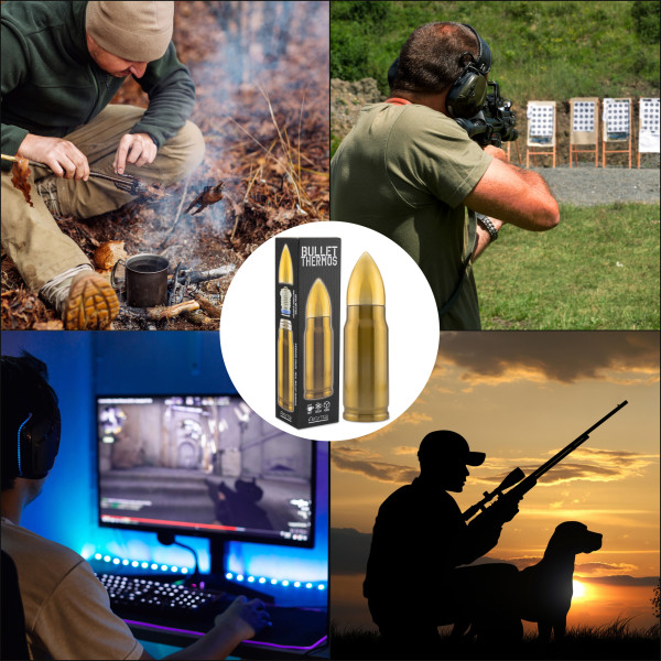 Katonai témájú ajándékkészlet "Golyó és gránát”