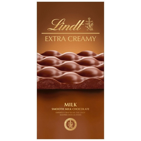 LINDT extra krémes tejcsokoládé, 80 g