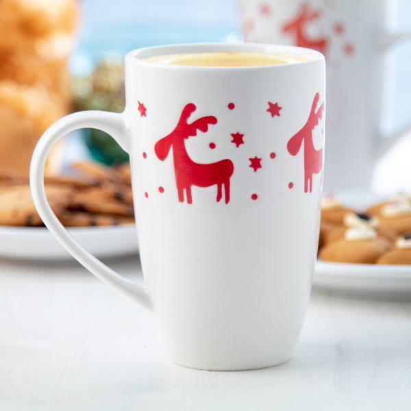 Porcelán bögre „Kis rénszarvasok” Porcelán bögre „Kis rénszarvasok”