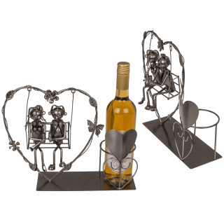 Fém palacktartó „Pár a hintán” Fém palacktartó „Pár a hintán”