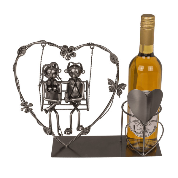 Fém palacktartó „Pár a hintán” Fém palacktartó „Pár a hintán”