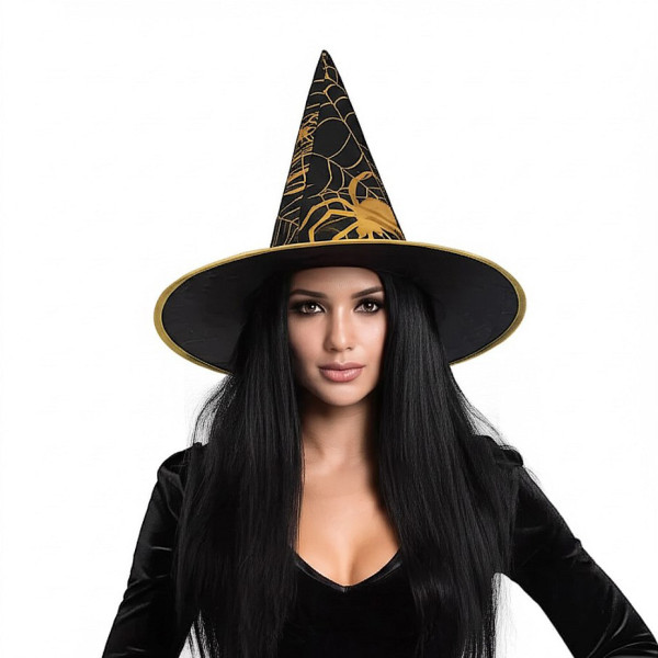 Boszorkánykalap arany pókhálóval Boszorkánykalap arany pókhálóval