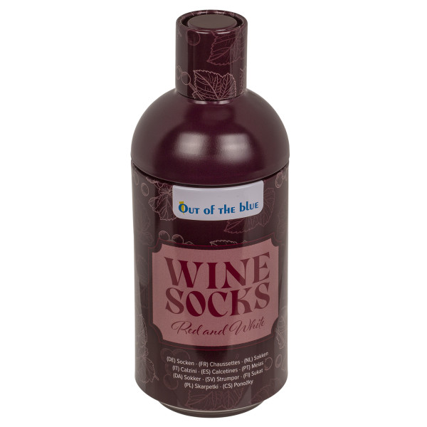 Piros és fehér boros zokni, 2 pár