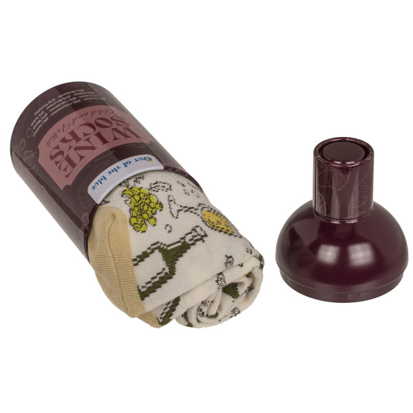 Piros és fehér boros zokni, 2 pár