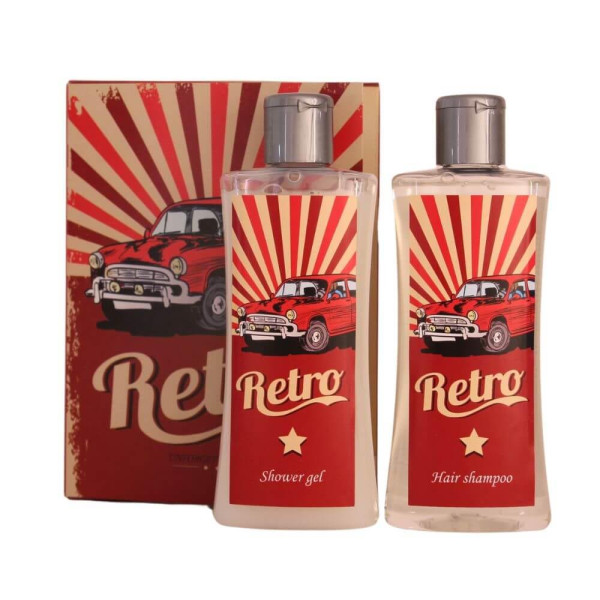 Kozmetikai szett 'Retro vezetői könyv' (2 x 250ml) Kozmetikai szett 'Retro vezetői könyv' (2 x 250ml)