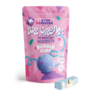 STAR CANDIES fagyasztva szárított rágógumi ízesítésű fagylalt, 50g