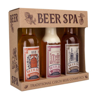Kozmetikai ajándékcsomag "SÖR SPA" (Tusfürdő 200 ml + Sampon 200 ml + Habfürdő 200 ml)