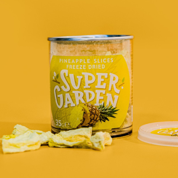 SUPER GARDEN fagyasztva szárított ananász, 35 g SUPER GARDEN fagyasztva szárított ananász, 35 g
