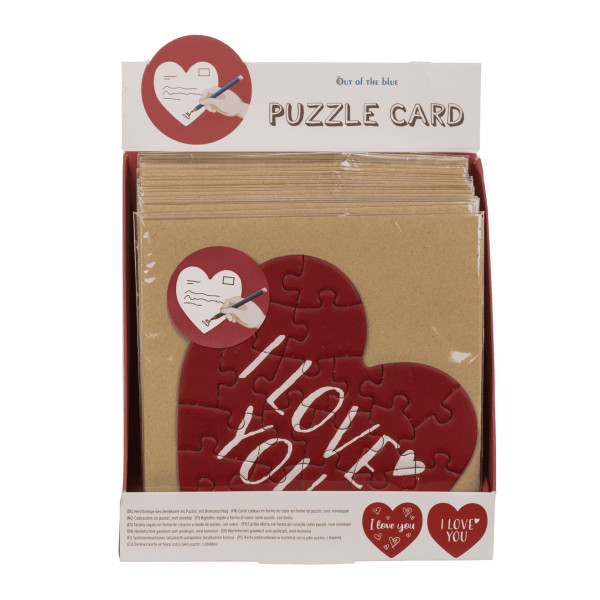 Szív alakú kártya – puzzle "Szerelem" Szív alakú kártya – puzzle "Szerelem"