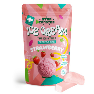 STAR CANDIES fagyasztva szárított eperjégkrém, 50g