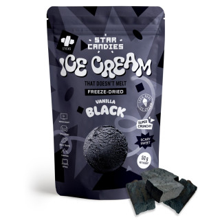 STAR CANDIES fagyasztva szárított vanília fekete fagylalt, 50 g