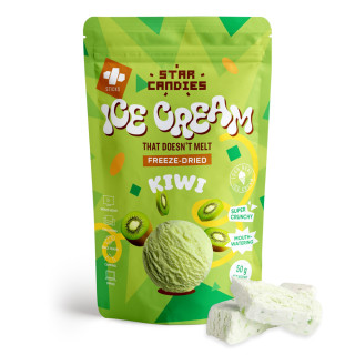 STAR CANDIES fagyasztva szárított kivi ízű fagylalt, 50g