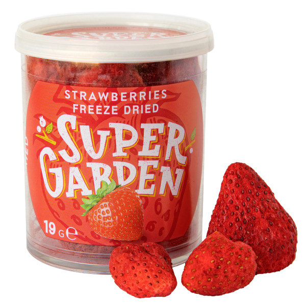 SUPER GARDEN fagyasztva szárított eper, 19 g SUPER GARDEN fagyasztva szárított eper, 19 g