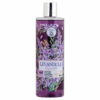 Tusfürdő, sampon, habfürdő és szappan 4 az 1-ben "Levendula" (400 ml)