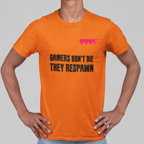 Póló "Gamers don't die"