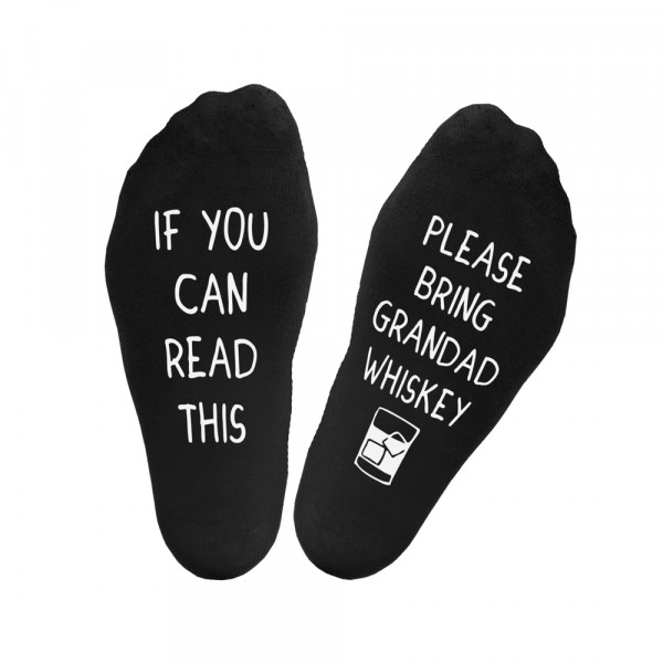 Zokni nyomtatott talppal "If you can read this, please bring me a whiskey" Zokni nyomtatott talppal "If you can read this, please bring me a whiskey"