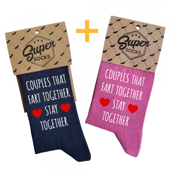 Páros zokni szett "Fart together" Páros zokni szett "Fart together"