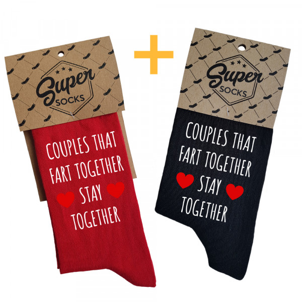 Páros zokni szett "Fart together" Páros zokni szett "Fart together"