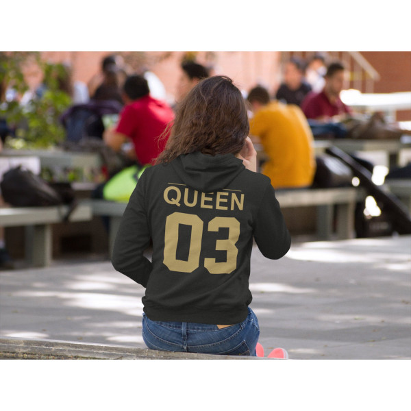 Pulóver szett "KING & QUEEN" a kiválasztott számokkal Pulóver szett "KING & QUEEN" a kiválasztott számokkal