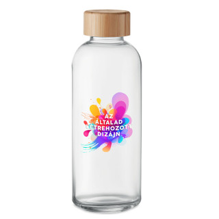 Üveg vizes kulacs "FRIS" egyedi dizájnnal (650ml)