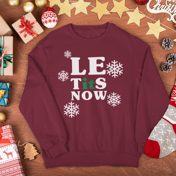 Pulóver "Let it snow" (kapucni nélkül)