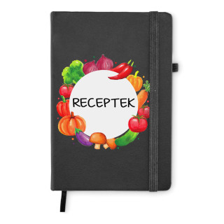 A5-ös jegyzetfüzet "Receptek"