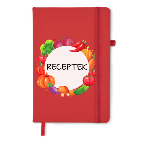 A5-ös jegyzetfüzet "Receptek"