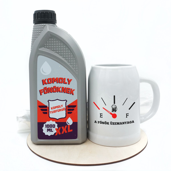 Ajándékcsomag "A főnök üzemanyaga" Ajándékcsomag "A főnök üzemanyaga"