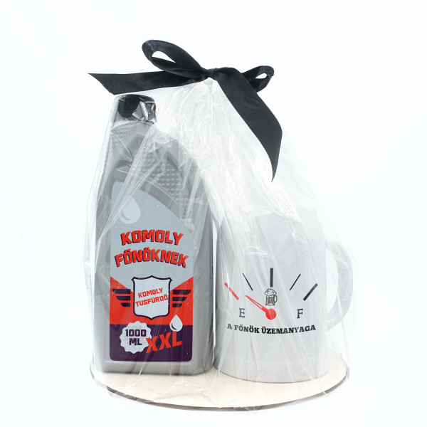 Ajándékcsomag "A főnök üzemanyaga" Ajándékcsomag "A főnök üzemanyaga"