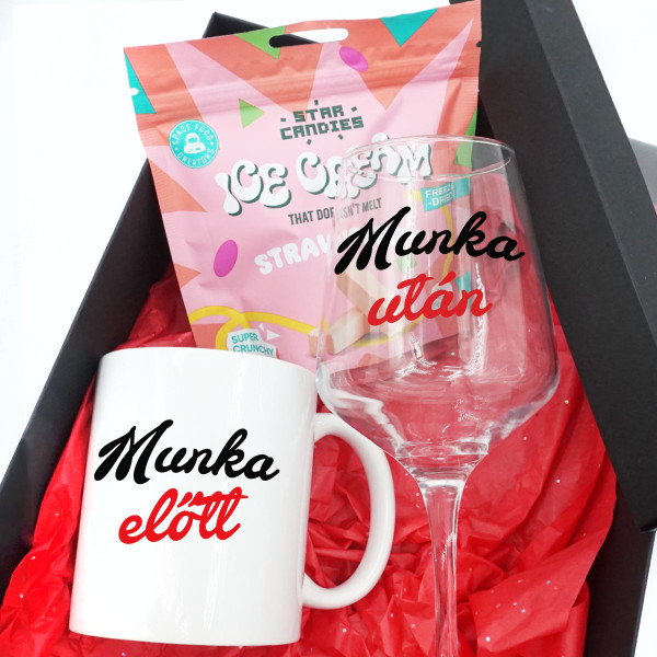 Ajándékcsomag "Munka előtt és után"