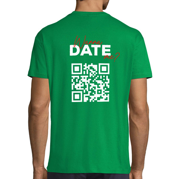 Akarsz randizni velem? póló személyre szabott QR-kóddal