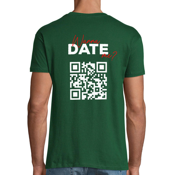 Akarsz randizni velem? póló személyre szabott QR-kóddal