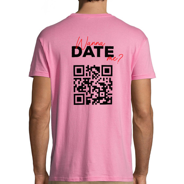 Akarsz randizni velem? póló személyre szabott QR-kóddal