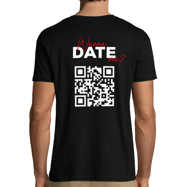 Akarsz randizni velem? póló személyre szabott QR-kóddal