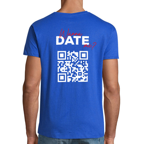 Akarsz randizni velem? póló személyre szabott QR-kóddal