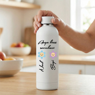 "Anya kicsi szerelmei" egyedi neves fém termosz (500ml)