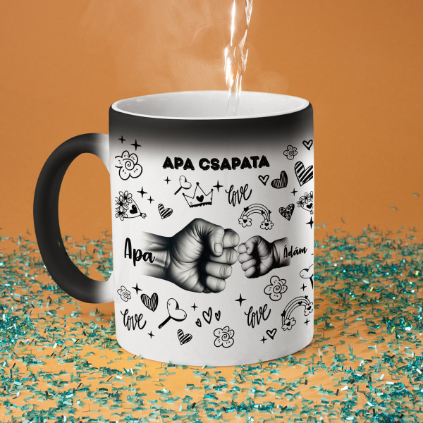 "Apa csapata" bögre a gyerekek nevével
