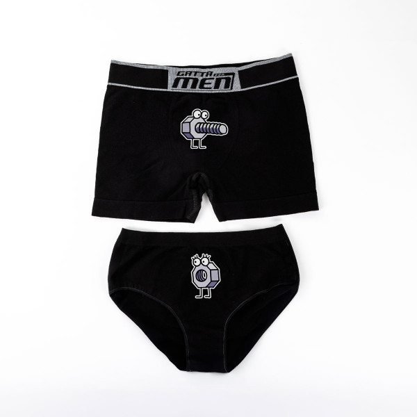 Páros fehérnemű szett "Pajkos csavarok"