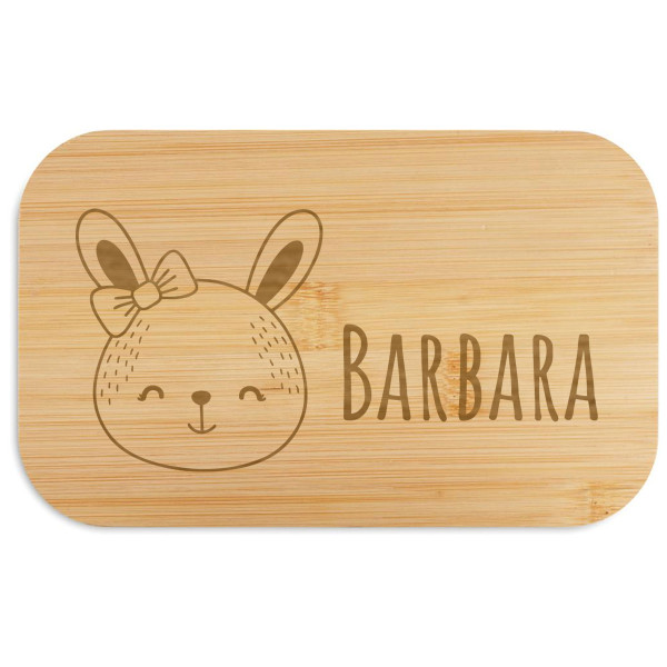 "BEIBABOX – nyuszi" uzsonnás doboz a választott névvel