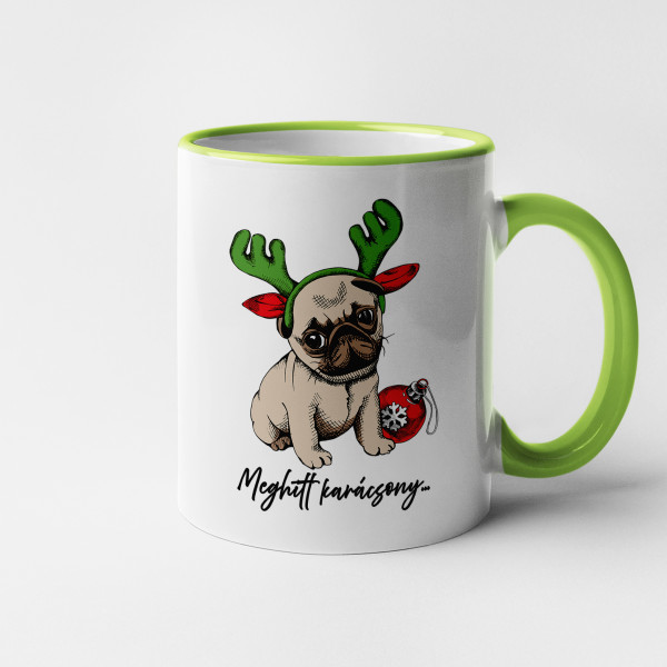 Bögre "A mopsz karácsonya"