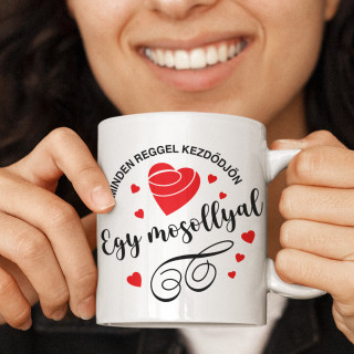 Bögre "A reggel mosollyal kezdődik"