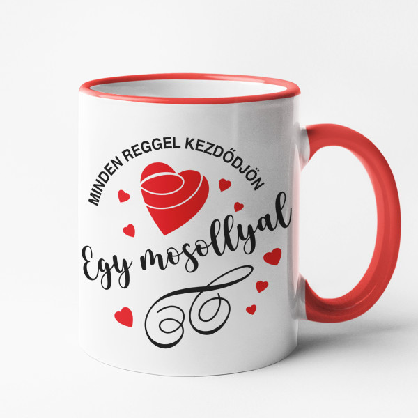 Bögre "A reggel mosollyal kezdődik"