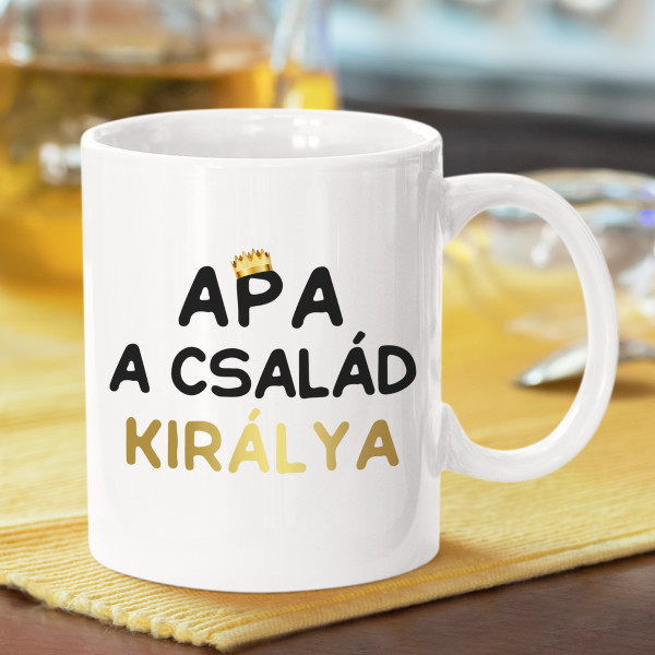 Bögre "Apa, a család királya"