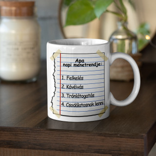 Bögre "Apa napirendje" Bögre "Apa napirendje"