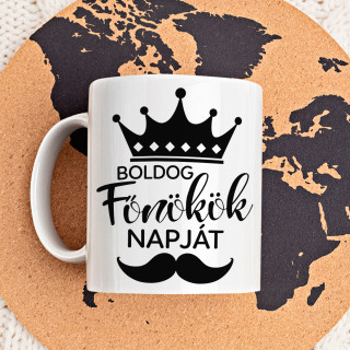 Bögre "Boldog főnök napot!"