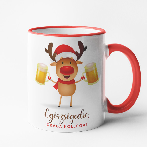 Bögre "Egészségedre, drága kollégám!"